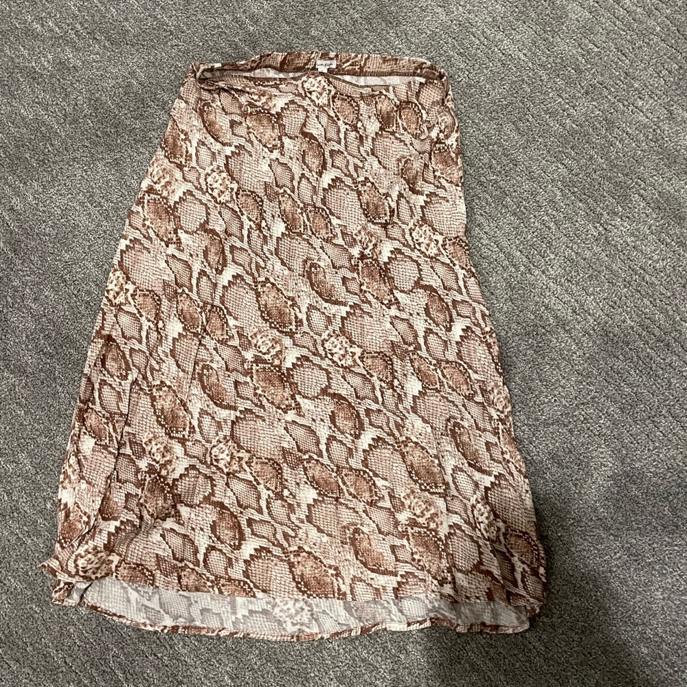 Snake Print Skirt